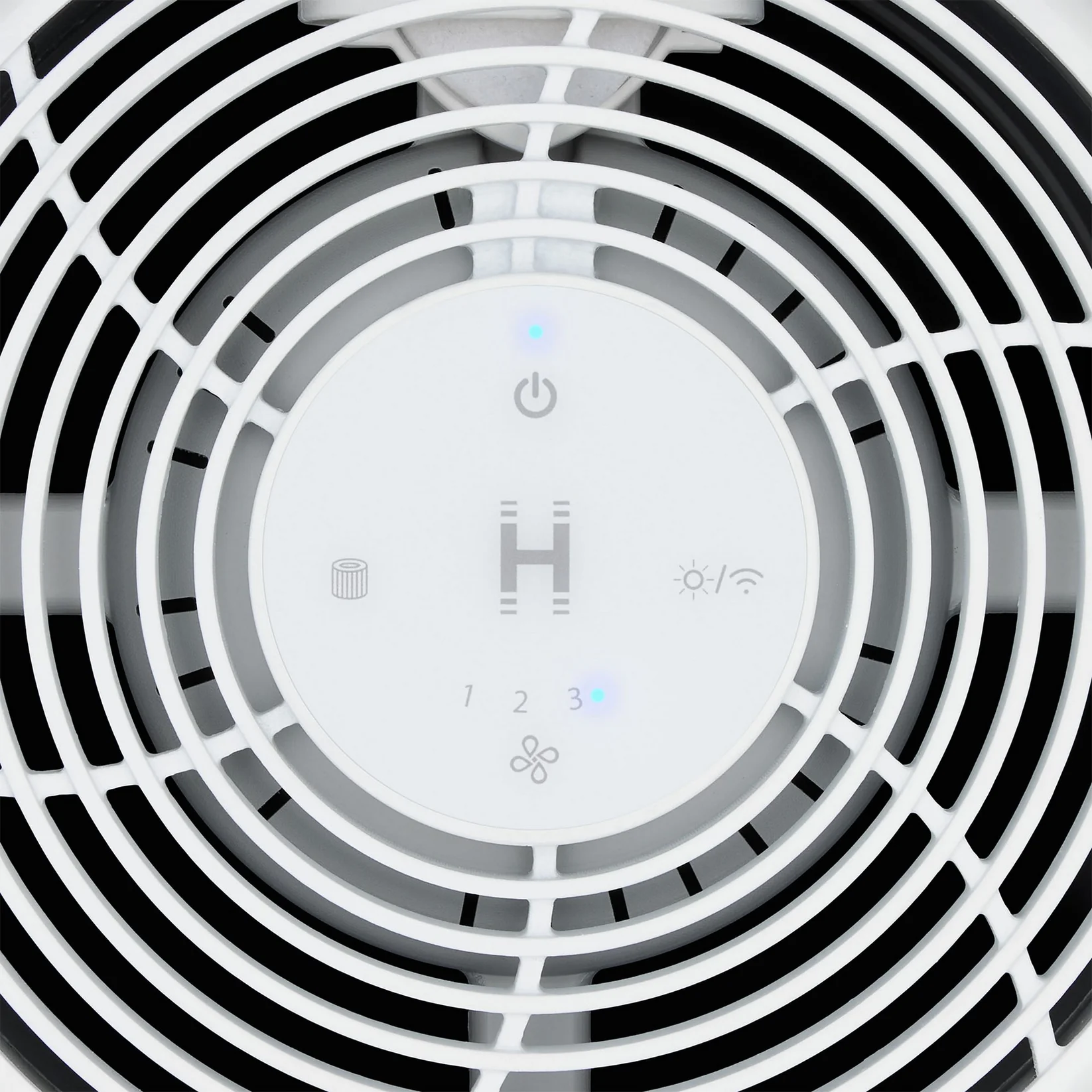 Homedics air purifier top view